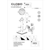 Globo Hilario Vanjska svjetiljka sa senzorom (15 W, Ø x V: 20 x 45 cm, IP44, Senzor pokreta) | shoptok.hr