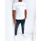 DStreet T-shirt męski z nadrukiem biały | Shoptok.si