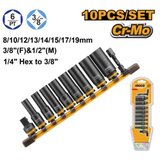 Ingco HKISSD38105L set udarnih nasadnih ključeva 3/8" 10/1 novo super | Eponuda.com