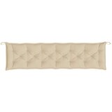  Jastuk za vrtnu klupu bež 200 x 50 x 7 cm od tkanine Oxford | shoptok.hr
