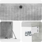 TV ormar za zid Betonska siva 98 x 41 x 30 cm Konstruirano drvo | shoptok.hr