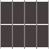 Sobna pregrada s 4 panela smeđa 200 x 220 cm od tkanine | shoptok.hr