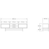 Hanah home TV komoda Tauber 495SSE1609 | ePonuda.com
