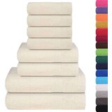 vidaXL Komplet brisač 8-delni krem 360 gsm 100% bombaž | Shoptok.si