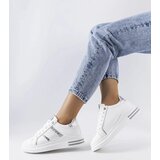 Gemre White sneakers adorned with rhinestones Xarles | Shoptok.si