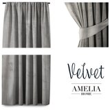 Restilo Svetlo siva žametna zavesa AmeliaHome Velvety, 245 x 140 cm | Shoptok.si