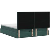  Krevet od pjene s madracem i LED-om Tamnozelena 160 x 200 cm - Tamnozelena 160 x 200 cm Dizajn s rombovima | shoptok.hr