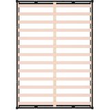  Okvir za krevet crni 140x190 cm od masivnog drva | Eponuda.ba