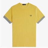 Fred Perry STRIPED CUFF T-SHIRT žuta cijene