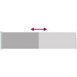  Uvlačiva bočna tenda za terasu 120 x 500 cm siva | Eponuda.com