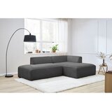 Bobochic Paris Tamno siva kutna garnitura od samta (s desnim kutom/u obliku slova L) Megeve – | shoptok.hr