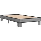 vidaXL Posteljni okvir siva sonoma 75x190 cm inženirski les in kovina, (21142458) | Shoptok.si