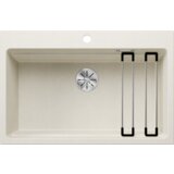 Blanco sudoper ETAGON 8 InFino SILGRANIT pribor inox nosači, bez dalj. upr. - NJEŽNO BIJELA | shoptok.hr