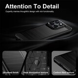 Techsuit Carbon Silicone maska za Motorola Edge 70 Fusion – crna | Shoptok.si