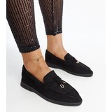 Gemre Black moccasins with a metal pendant Fiorano | shoptok.hr