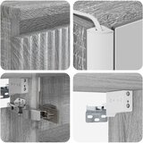  Set ormarića za kupaonicu 5 kom. Siva Sonoma Konstruirano drvo | shoptok.hr