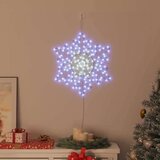 vidaXL Božični snežak med 156 LED Modra 55.5 x 55.5 x 0.75 cm PVC | Shoptok.si