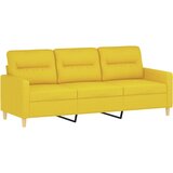  3-dijelni set sofa s jastucima svjetložuti od tkanine | shoptok.hr