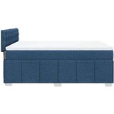 vidaXL Box spring postelja z vzmetnico modra 140x190 cm blago, (21304393) | Shoptok.si