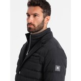 Ombre Men's quilted jacket with jacket cut - black | Eponuda.ba