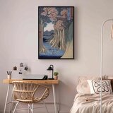  Slika - Utagawa Hiroshige – The monkey bridge in the Kai province 80x120 U crnom drvenom okviru | shoptok.hr
