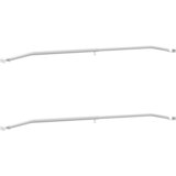  Kuka za platna za prikolice 2 pcs Srebrno 100-145 cm Aluminij | shoptok.hr