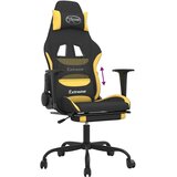  Igraća stolica od tkanine s osloncem za noge crna-Žuta | shoptok.hr