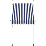 Tenda na ručno uvlačenje 150 cm plavo-bijela prugasta | shoptok.hr