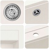  Lavabo - Umivaonik Bijelo 795 x 505 mm 80% Kvarc i 20% Smola | shoptok.hr