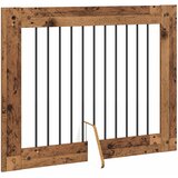  Vrata za pse s postoljem 4 pcs Staro drvo 100 x 80 cm | Eponuda.ba