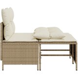  4-dijelni set vrtnih sofa s jastucima bež od poliratana | shoptok.hr