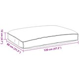  Jastuk Antracit 120 x 80 x 12 cm Oxford tkanina | shoptok.hr