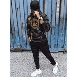 DStreet Bluza męska z nadrukiem czarna | Shoptok.si