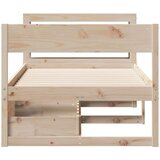 vidaXL Posteljni okvir brez vzmetnice 90x200 cm trdna borovina | Shoptok.si