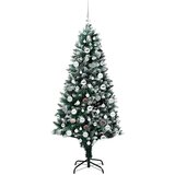 vidaXL Umjetno božićno drvce Zelena 180 cm PVC i Čelik i Plastika | shoptok.hr