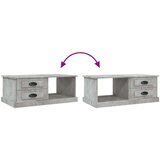 vidaXL Klubska mizica betonsko siva 90x50x35 cm inženirski les | Shoptok.si