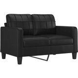 vidaXL Dvosjed od tkanine crni 120 cm od umjetne kože | shoptok.hr