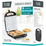 1500W toaster opekač za 4 sendviče s keramičnimi vložki TSA3229B