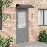 Nadstrešnica za vrata Crna 80x75 cm Polikarbonat Cijene