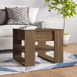 Furnova Klubska mizica rjavi hrast 55,5x55x45 cm konstruiran les, (21914031) | Shoptok.si