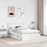 Krevetna konstrukcija Bijelo 120 x 190 cm Konstruirano drvo | shoptok.hr