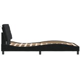  Okvir kreveta s LED-om bez madraca crni 100 x 200 cm baršunasti | shoptok.hr