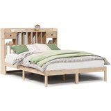 vidaXL Knjižna postelja brez vzmetnice 140x200 cm trdna borovina | Shoptok.si