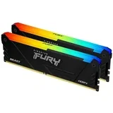 memorija DIMM DDR4 16GB (2x8GB kit) 3200MT/s KF432C16BB2AK2/16 Fury Beast RGB