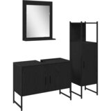  Set namještaja za kupaonicu 3 kom. Crna 33 x 33 x 113.5 cm | Shoptok.si