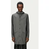 Rains Dežna jakna Long Jacket W3 12020 Siva Regular Fit