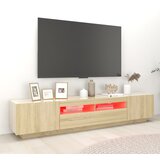 TV ormarić s LED svjetlima boja hrasta sonome 200 x 35 x 40 cm | shoptok.hr