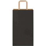  Papirnate vrećice 50 kom s ručkama crne 21x11x36 cm | shoptok.hr