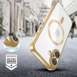  Magshiny ovitek za Iphone 16e Magsafe - prozoren z zlato obrobo | Shoptok.si