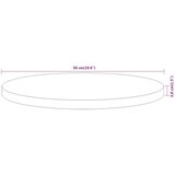 Stolna ploča Ø50x3 8 cm okrugla od masivnog bagremovog drva | shoptok.hr